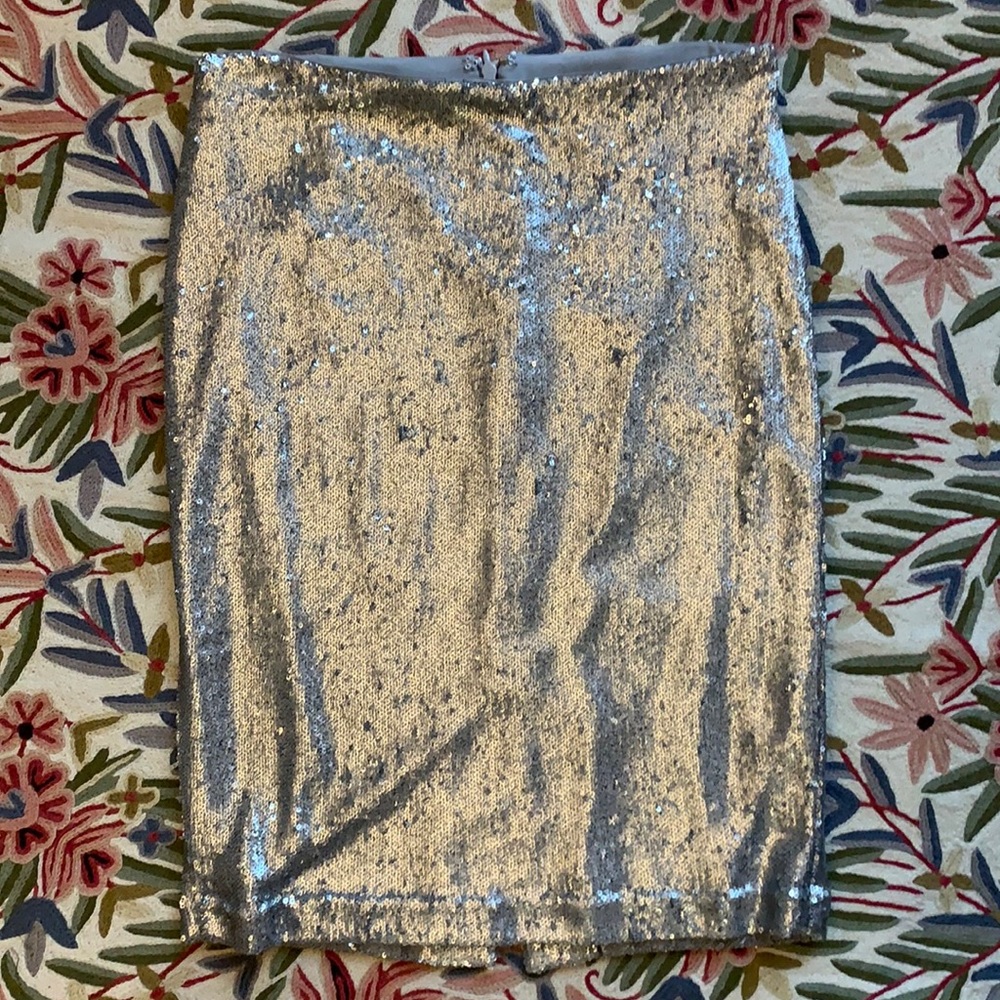 White House Black Market Sequin Pencil Skirt
